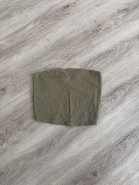 Garage Olive Green Tube Top